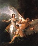 Francisco de Goya La Verdad la Historia y el Tiempo oil on canvas